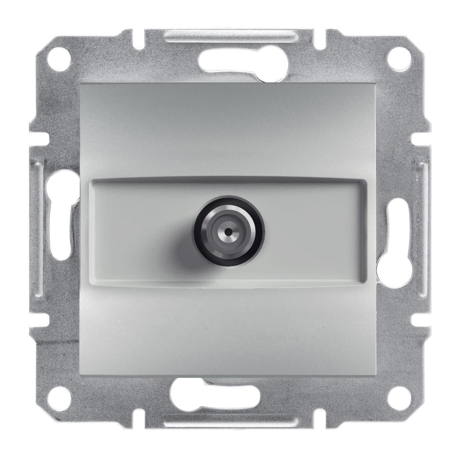Розетка конечная Sat Schneider Electric Asfora Алюминий (EPH3700161)