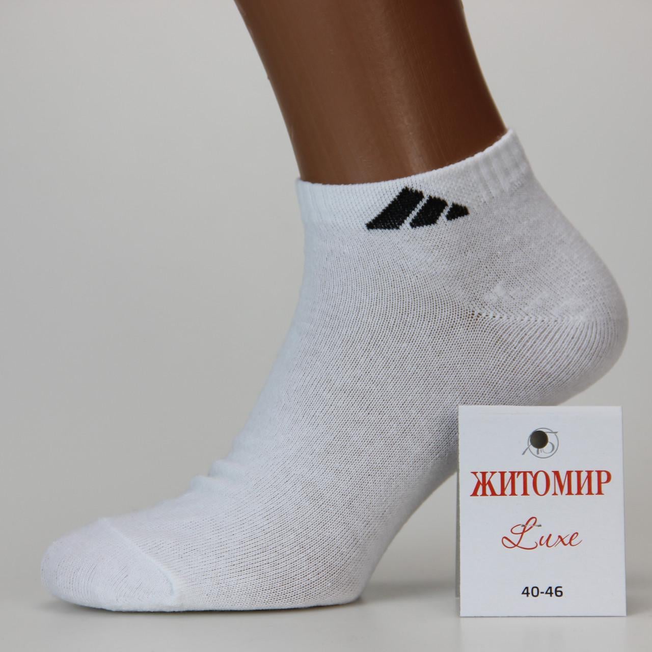 Носки мужские Житомир короткие летние р. 41-47 Белый (31863)