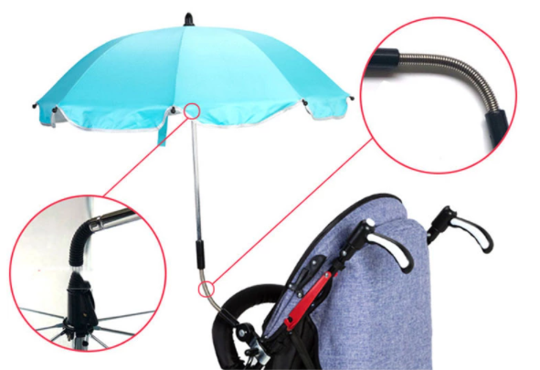 Универсальный зонтик SUNROZ Stroller Umbrella Голубой (SUN6903) - фото 3