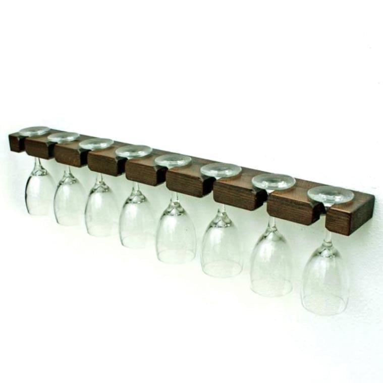 Полиця для келихів з дерева Лемінгтон Капучино (ОБС-008309)