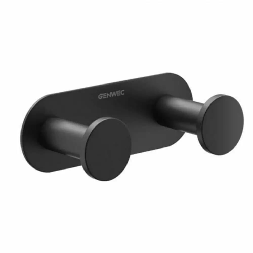 Крючок настенный GENWEC Nimbus GW05 70 04 03B двойной Черный (165550)