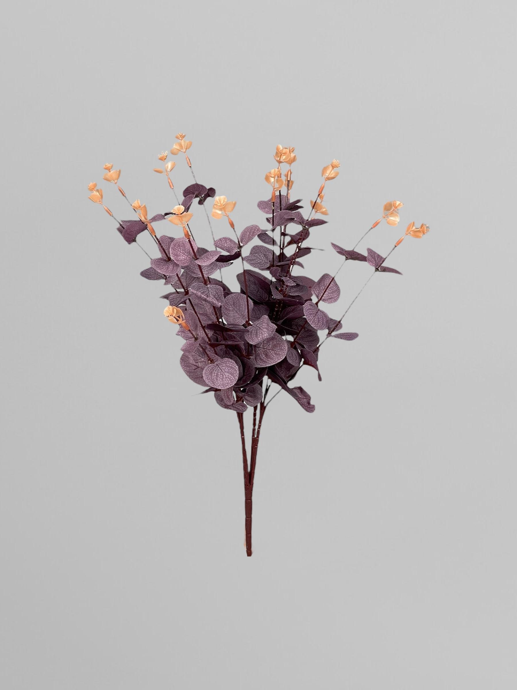 Искусственный куст эвкалипта 46 см Темно-бордовый (Р05001) - фото 2