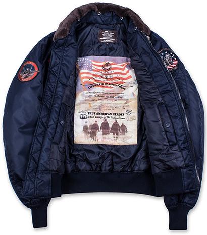 Бомбер Top Gun B-15 with patches 2XL Navy (TGJ1542PNV2XL) - фото 6