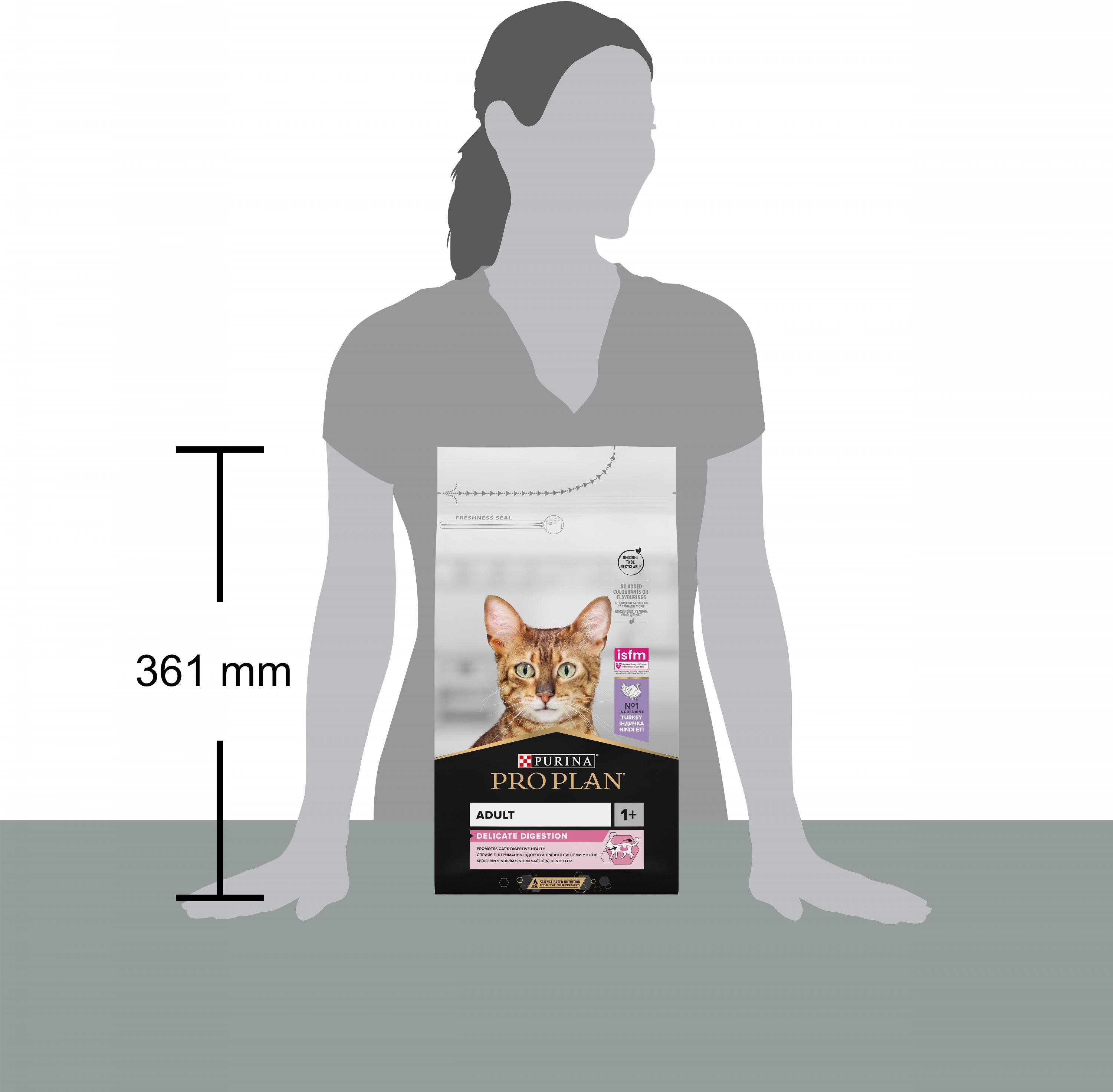 Сухий корм для котів з чутливою шкірою Purina Pro Plan Delicate з індичкою 1,5 кг (3222270884136) - фото 5