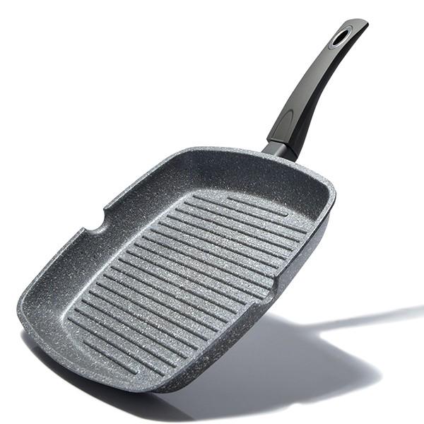 Сковорода-гриль Fissman Stone 28x28 см Grey (4978)