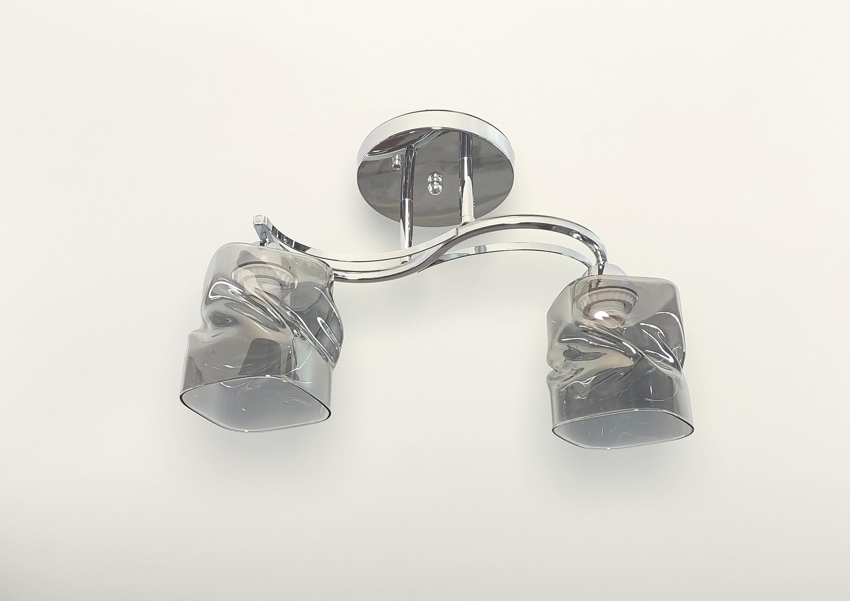 Люстра потолочная на 2 плафона Хром (7811/2)