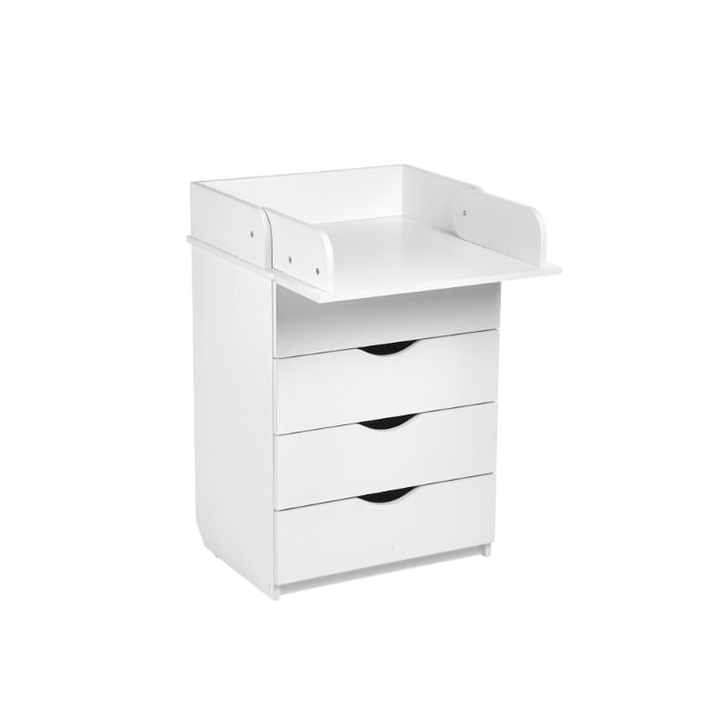 Комод для новорожденных с выдвижными ящиками 60х45х90 см Белый (DSK-601) - фото 3 Комод для новорожденных с выдвижными ящиками 60х45х90 см Белый (DSK-601) - фото 3