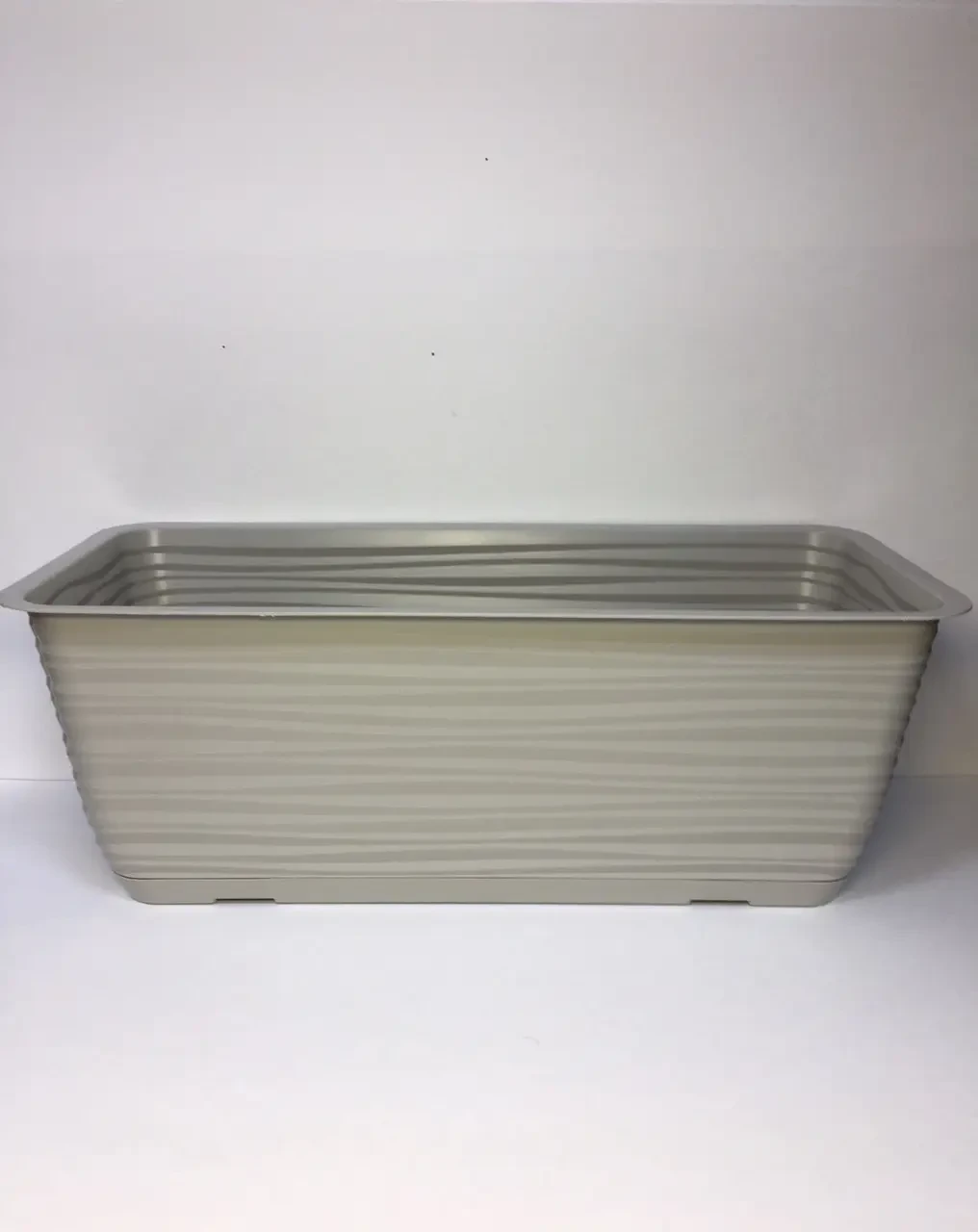 Балконный ящик для цветов Form-Plastic Сахара с подставкой 7,44 л 17х14х50 см Светло-серый