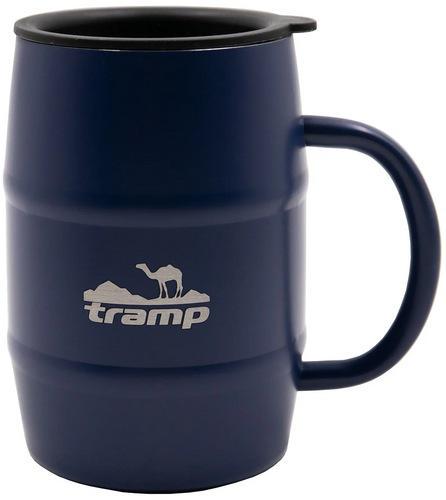 Термокружка с крышкой Tramp 13,5х12,5 см 0,5 л Синий (TRC-100-blue) - фото 1