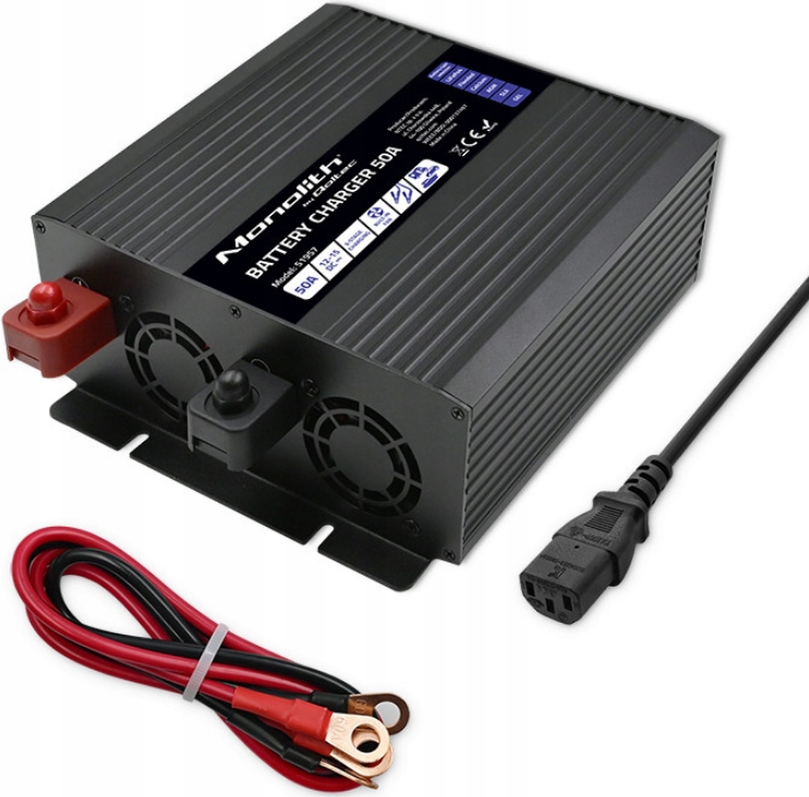 Зарядний пристрій для акумуляторів QOLTEC LiFePO4 AGM GEL SLA 50A 12V - фото 2 Зарядний пристрій для акумуляторів QOLTEC LiFePO4 AGM GEL SLA 50A 12V - фото 2