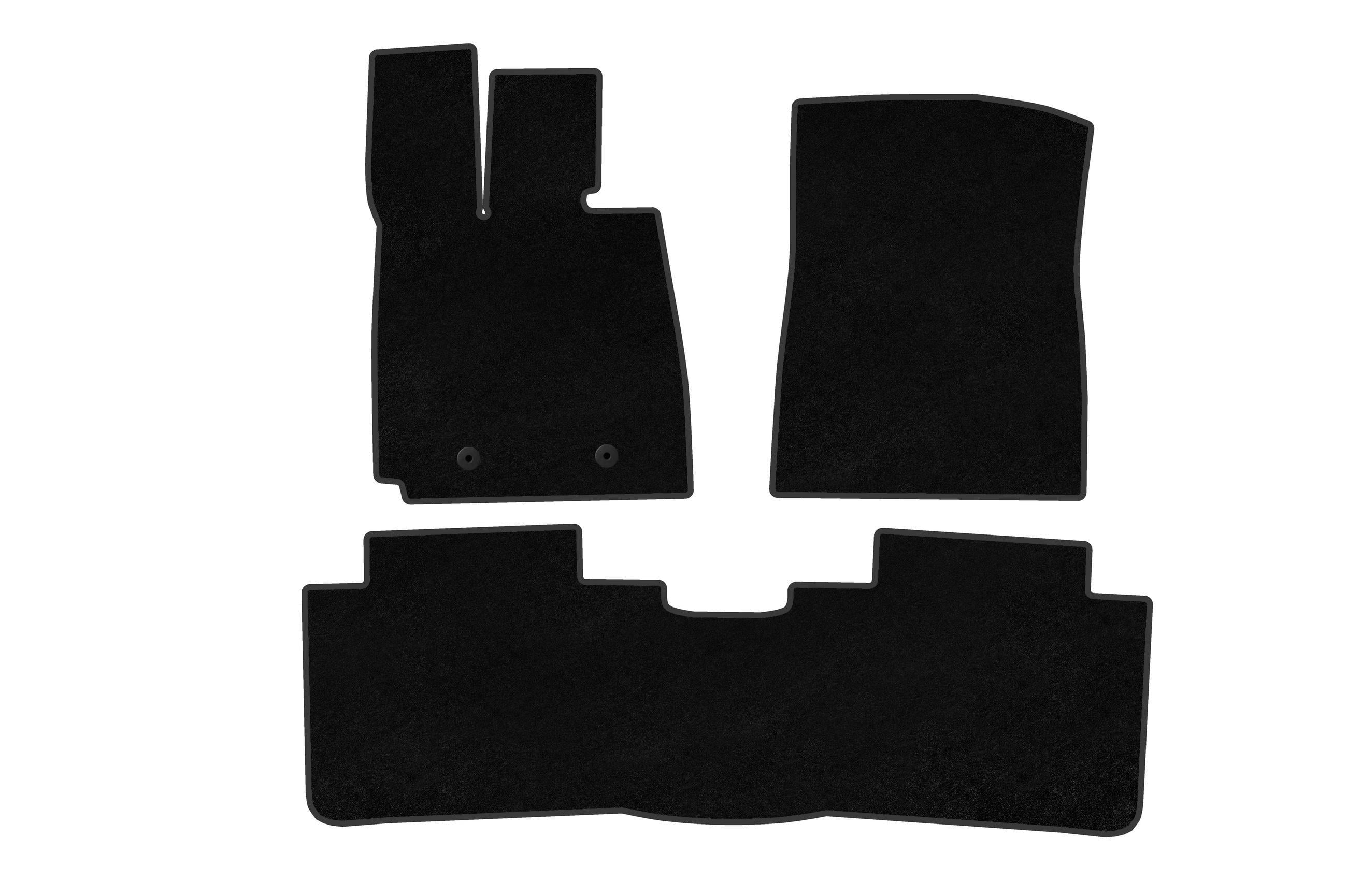 Коврики автомобильные Digital Designs Deluxe для BYD Han 2020- гг. ткань Черный (185041)