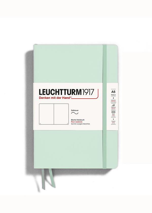 Блокнот Leuchtturm1917 средний мягкий переплет чистые листы Mint Green (367271)