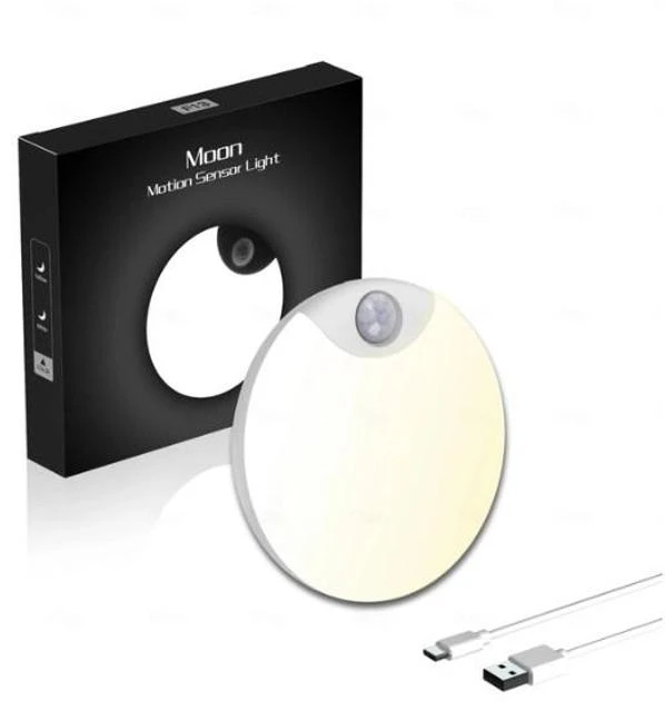 Настенный светильник Moon на аккумуляторе с датчиком движения беспроводной (5978)