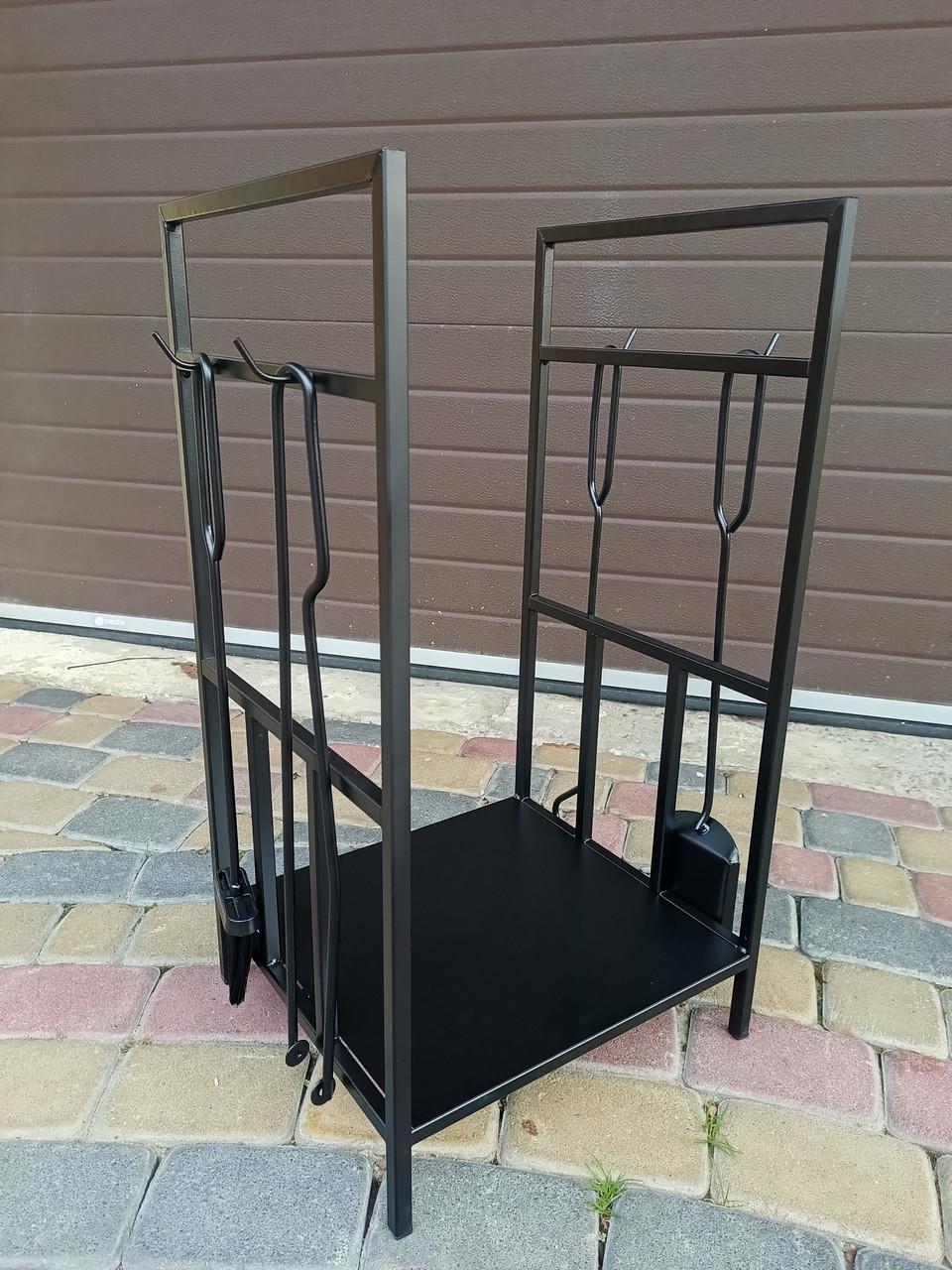 Набор для камина Loft кованый №9 с дровницей Черный (Набір №9 К-012 ЛОФТ) - фото 5 Набор для камина Loft кованый №9 с дровницей Черный (Набір №9 К-012 ЛОФТ) - фото 5