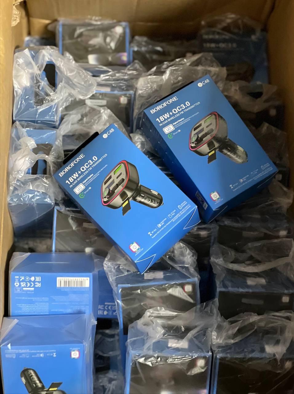 FM-трансмітер і ресивер для авто BOROFONE BC48 Broad з підтримкою QC3,0 Bluetooth 5,0 18W Black (2537873000) - фото 10 FM-трансмітер і ресивер для авто BOROFONE BC48 Broad з підтримкою QC3,0 Bluetooth 5,0 18W Black (2537873000) - фото 10