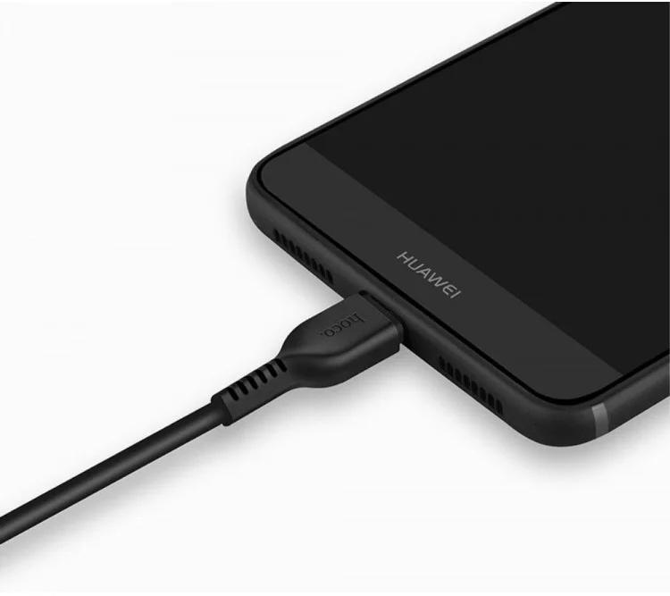 Кабель інтерфейсний Hoco X20 Flash USB-Type-C 2 м Black (19202) - фото 2