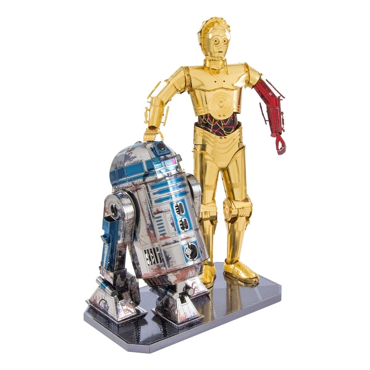 Конструктор металлический Metal Earth Star Wars-C-3PO & R2-D2 Deluxe MMG276 3D