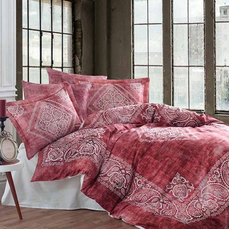 Постельное белье Dantela Grace brick сатин digital евро