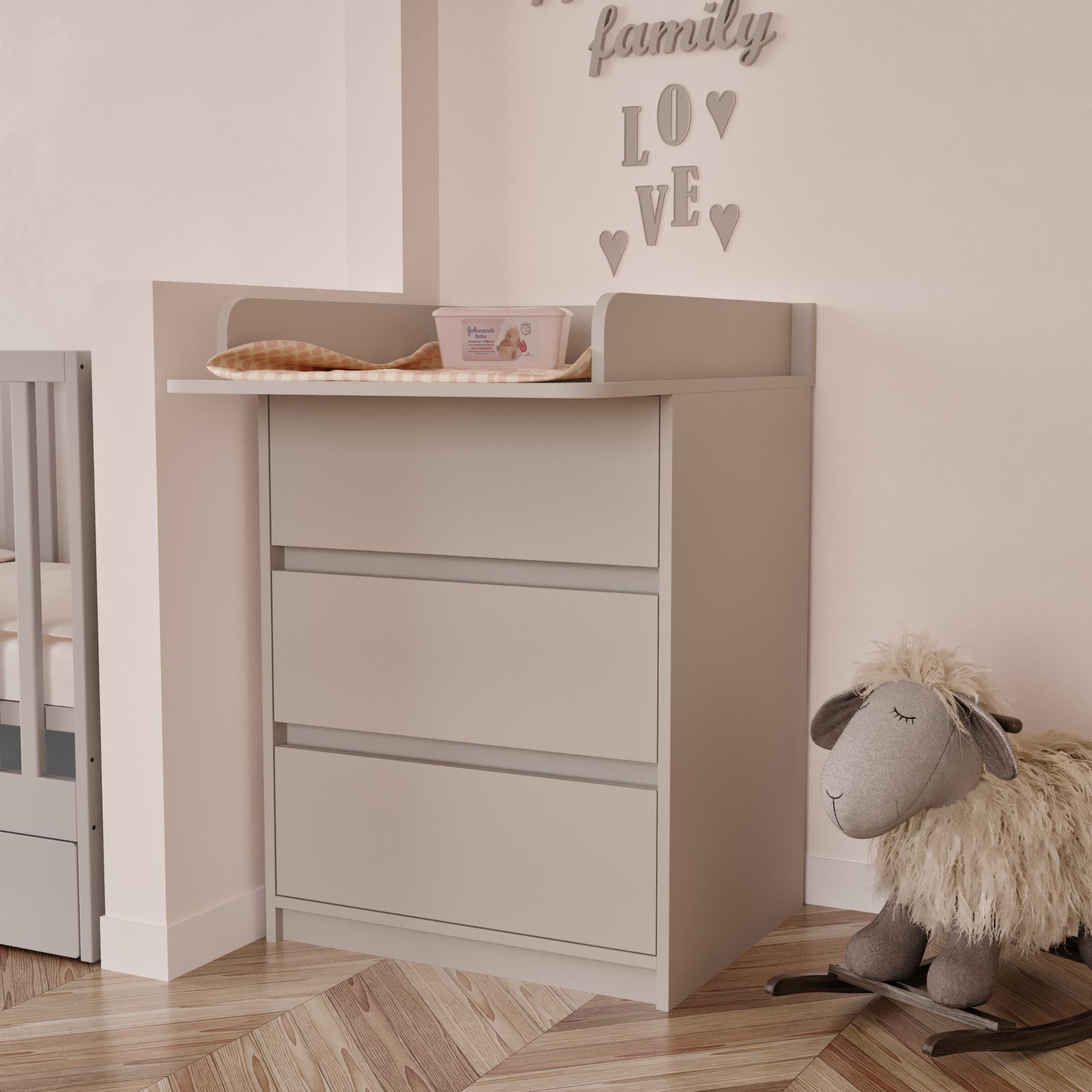 Пеленальный комод Furnigrade ПС-1 70,6х60х87,2 см Кашемир