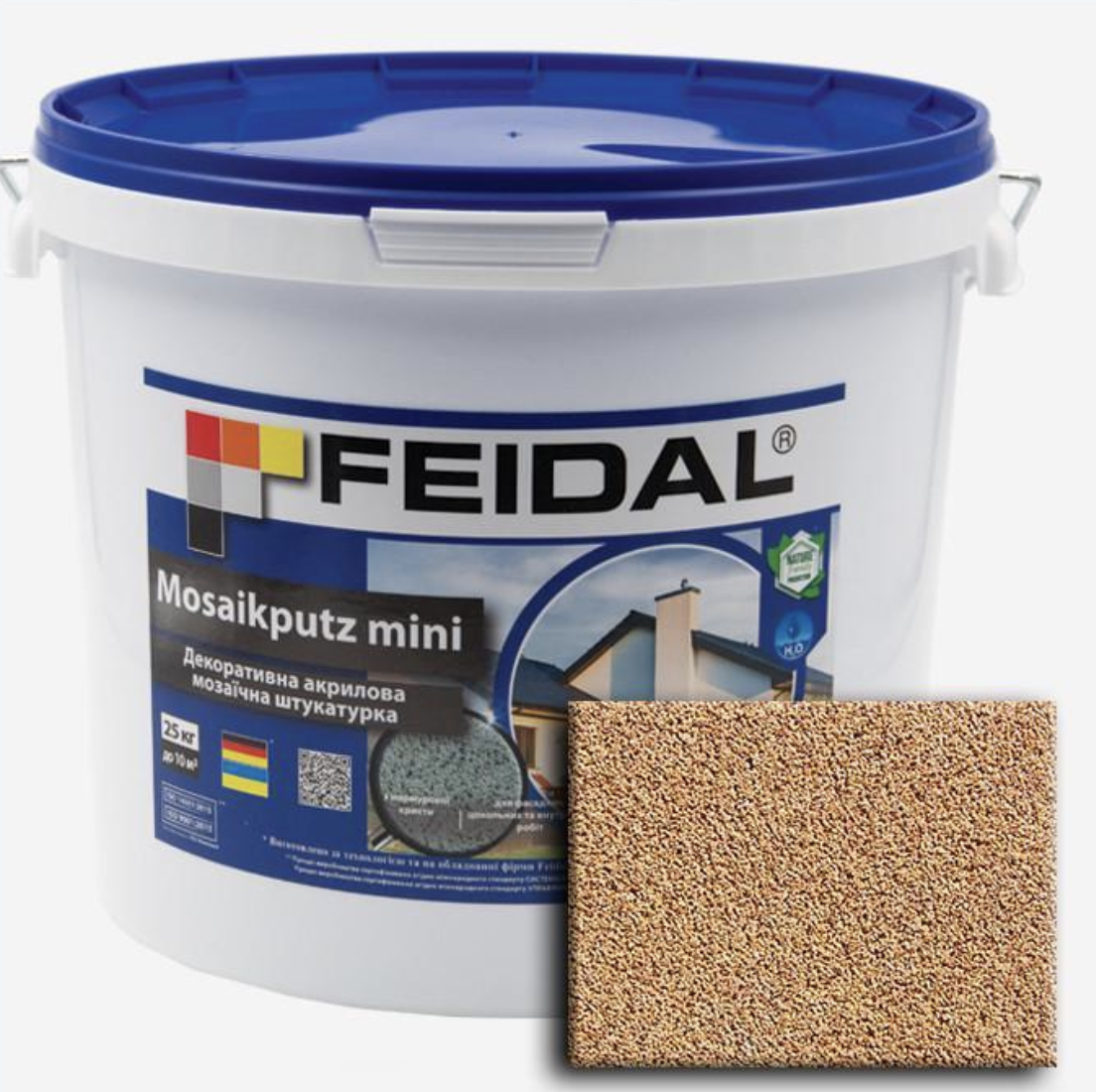 Декоративная штукатурка акриловая Feidal Mosaikputz mini А13 мозаичная 25 кг (27581907)