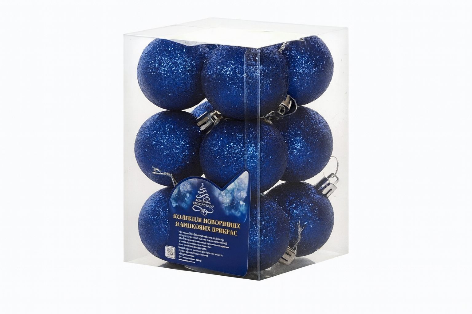 Шарики елочные новогодние Магическая-новогодняя 8104-4 пластиковые 4 см в 24 шт. (552640)