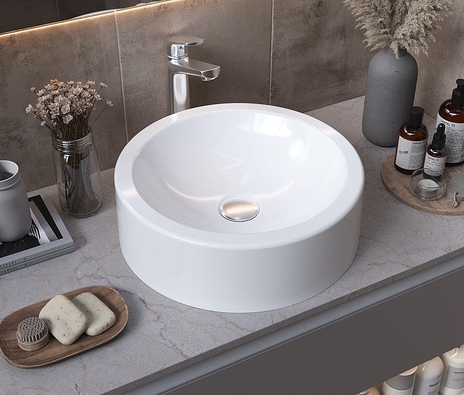 Умивальник накладний Status ADEL White (655) - фото 3