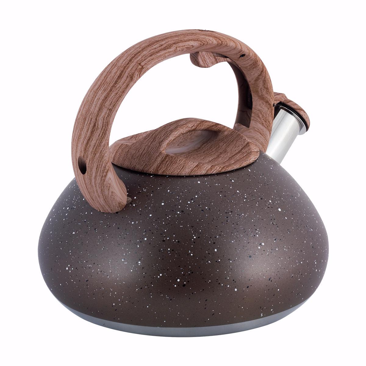 Чайник Kamille Vizo зі свистком для індукційних плит 2,5 л Коричневий - фото 5 Чайник Kamille Vizo зі свистком для індукційних плит 2,5 л Коричневий - фото 5