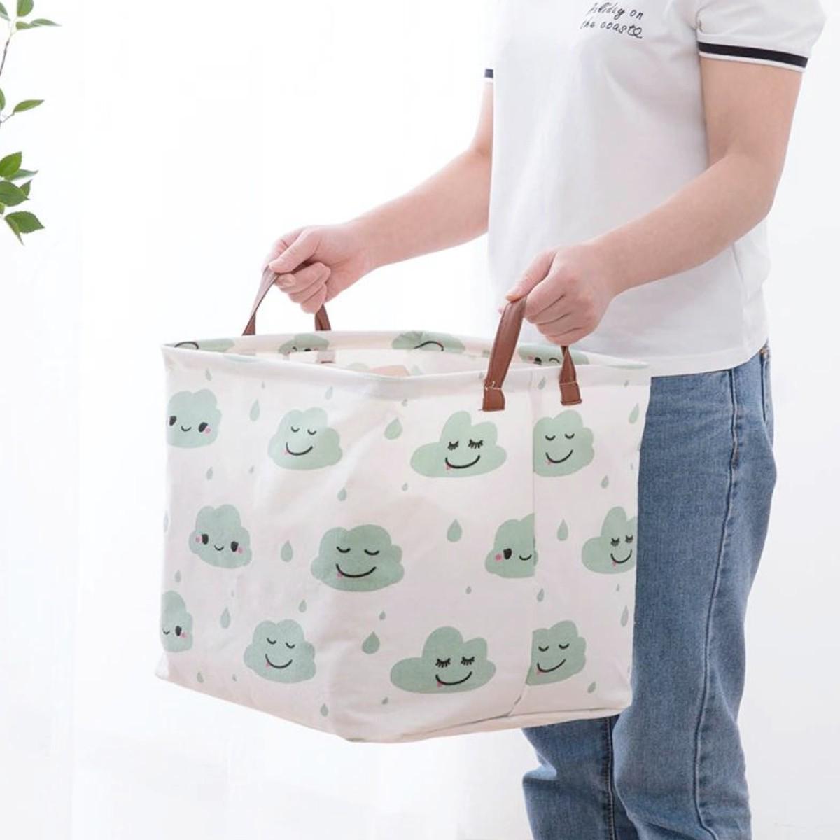 Кошик складаний ABCD для зберігання білизни та іграшок 32х42 см (R32364) - фото 3 Кошик складаний ABCD для зберігання білизни та іграшок 32х42 см (R32364) - фото 3