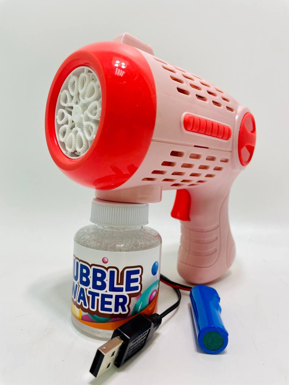 Пистолет с мыльными пузырями 3,7V/USB-кабель/мыльный раствор/подсветка/автоматический принцип Пистолет с мыльными пузырями 3,7V/USB-кабель/мыльный раствор/подсветка/автоматический принцип