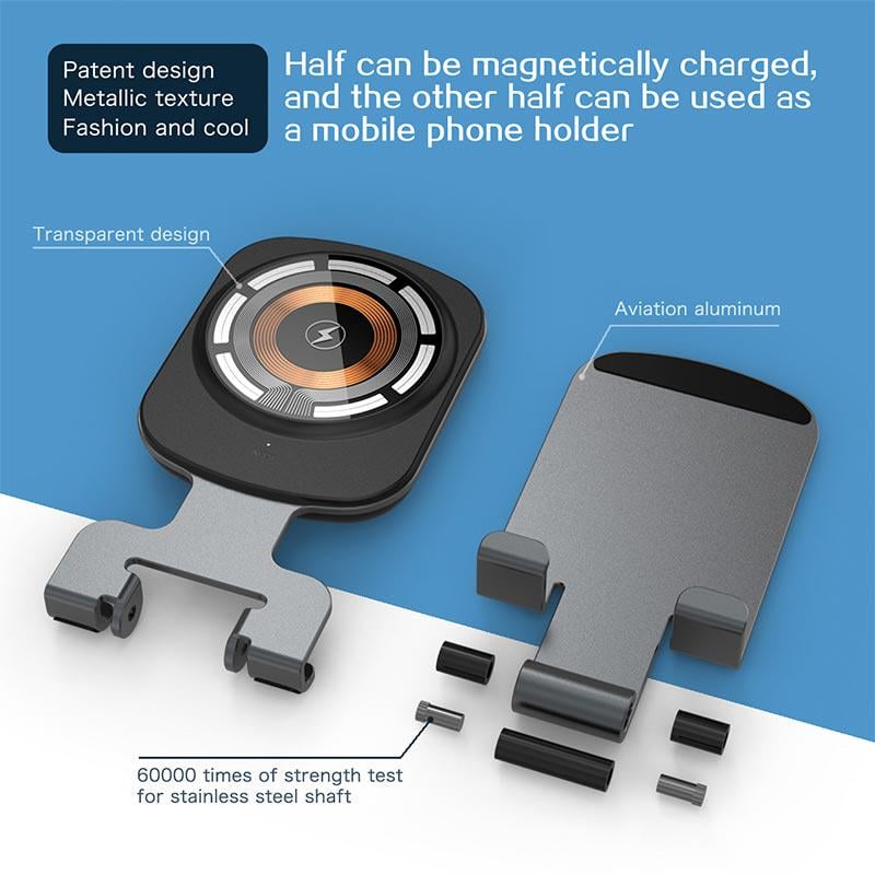 Зарядное устройство Qi 2в1 Magnetic Wireless Charger XYJ T4 Phone AirPods (12639163) - фото 7 Зарядное устройство Qi 2в1 Magnetic Wireless Charger XYJ T4 Phone AirPods (12639163) - фото 7