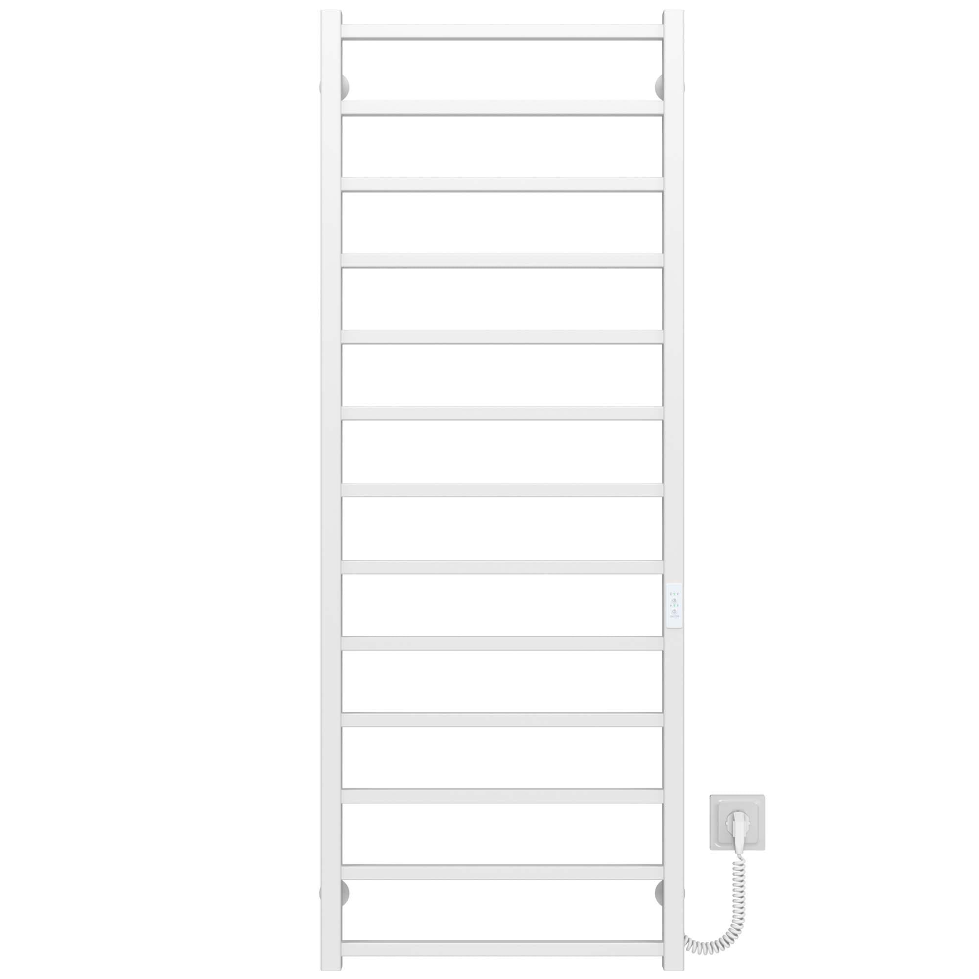 Полотенцесушитель электрический Deffi Forest П13 WD04 правое подключение нержавеющая сталь 500х1400 мм Белый (A.FR.140.50.13.EWR4)