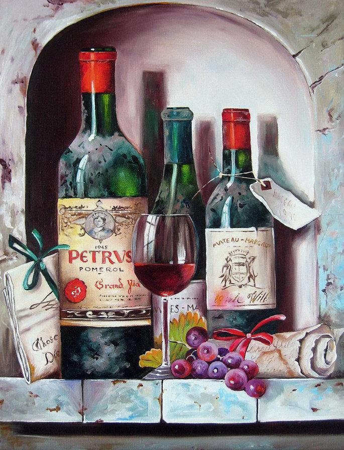 Алмазная мозаика Старинные вина 40x50 см (DM.239)
