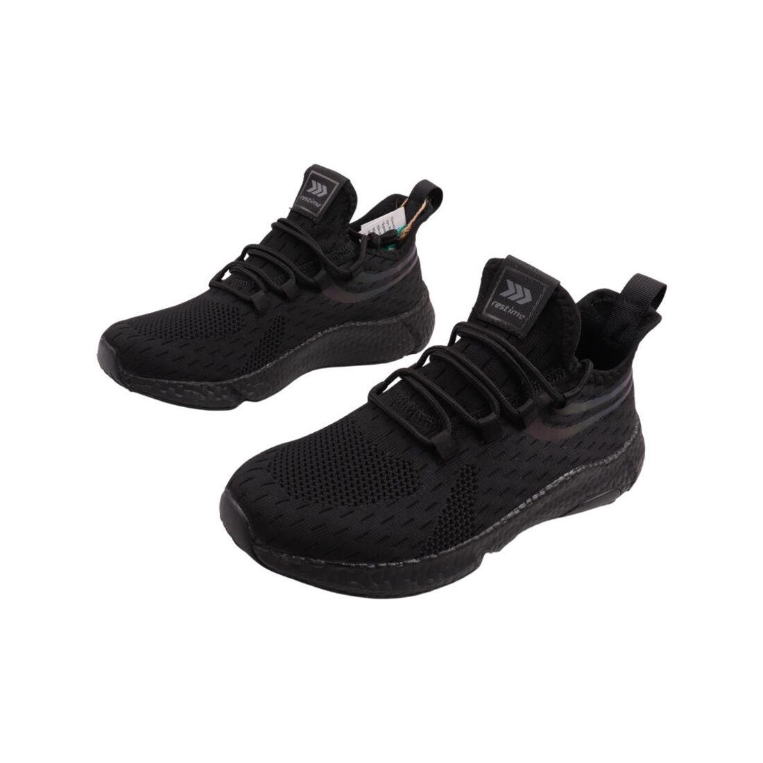 Кроссовки мужские Restime текстиль Черный (214-22LK 41) - фото 5