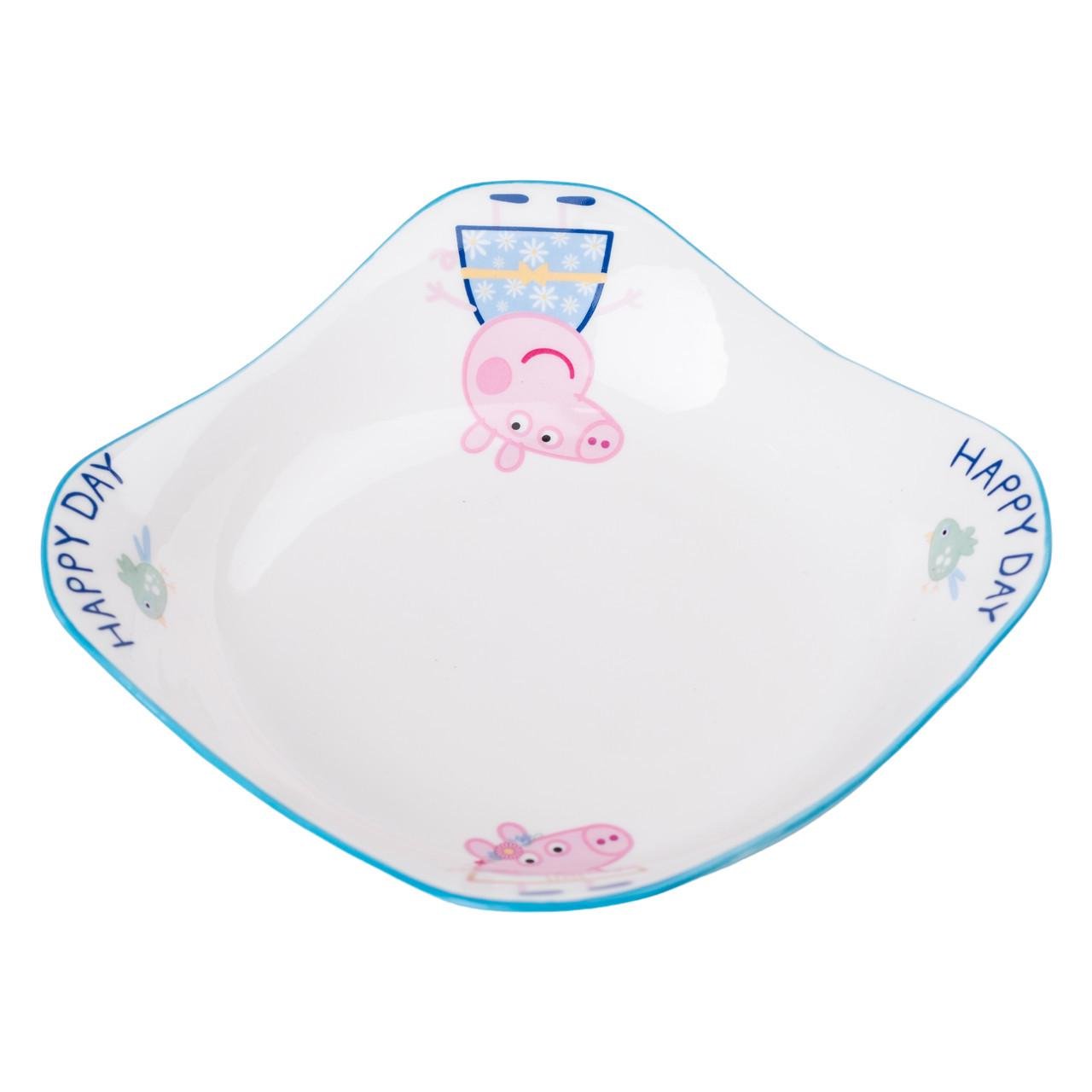 Тарелка для детей керамическая квадратная HP-15-16 350 мл (A-032919)