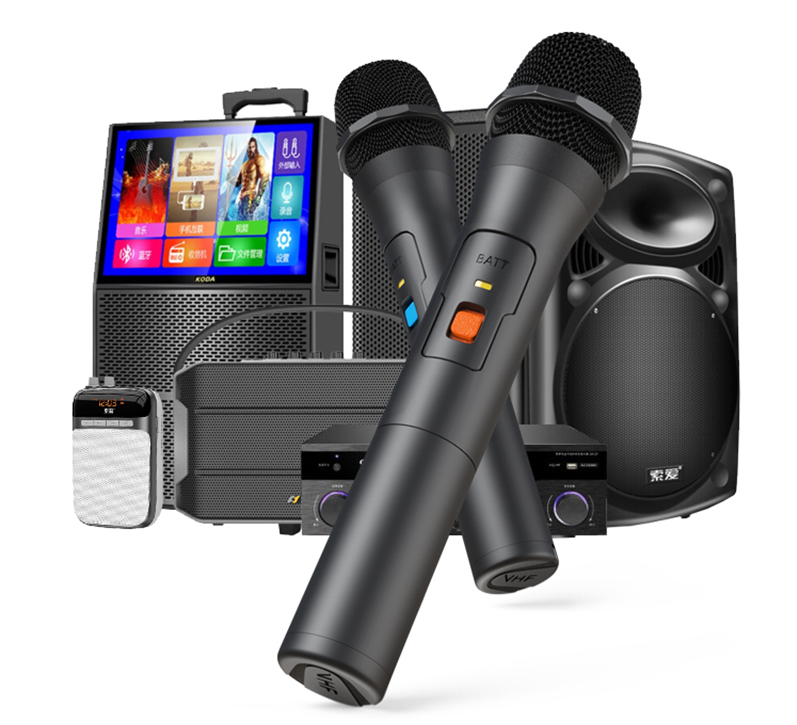 Караоке система беспроводная V16U-2 на два микрофона (1858991233) - фото 2