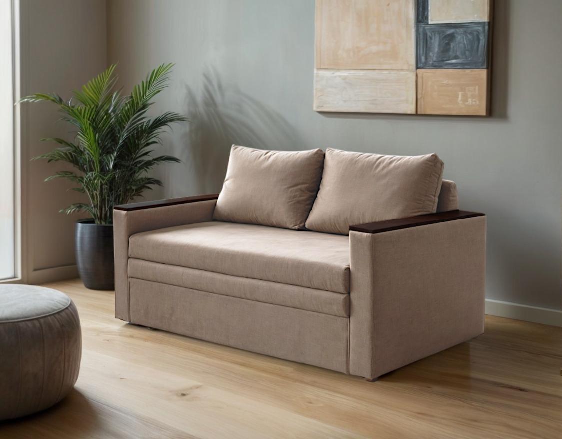 Диван-трансформер Tobi Sho Kubus-120 мягкий для гостиной велюр 1600х800х1000 мм Бежевый - фото 2 Диван-трансформер Tobi Sho Kubus-120 мягкий для гостиной велюр 1600х800х1000 мм Бежевый - фото 2