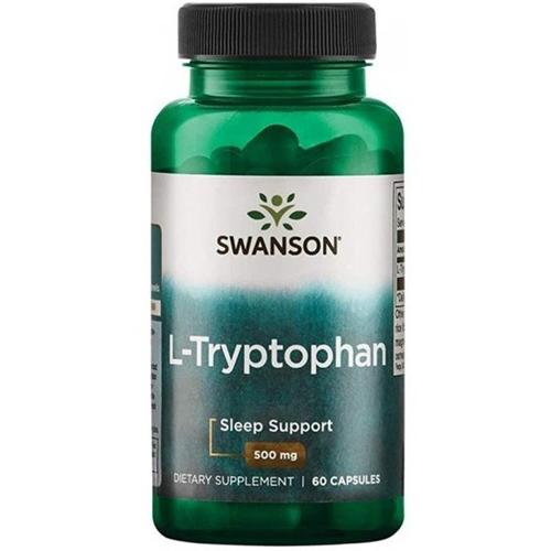 Тріптофан Swanson L-Tryptophan 500 мг 60 Caps