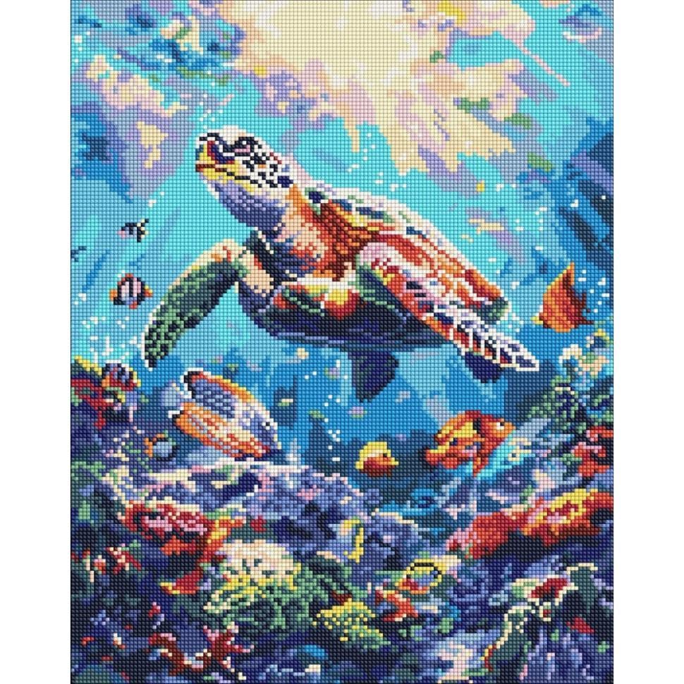 Алмазна мозаїка Ideyka Морський спокій 40x50 см (AMO8099)