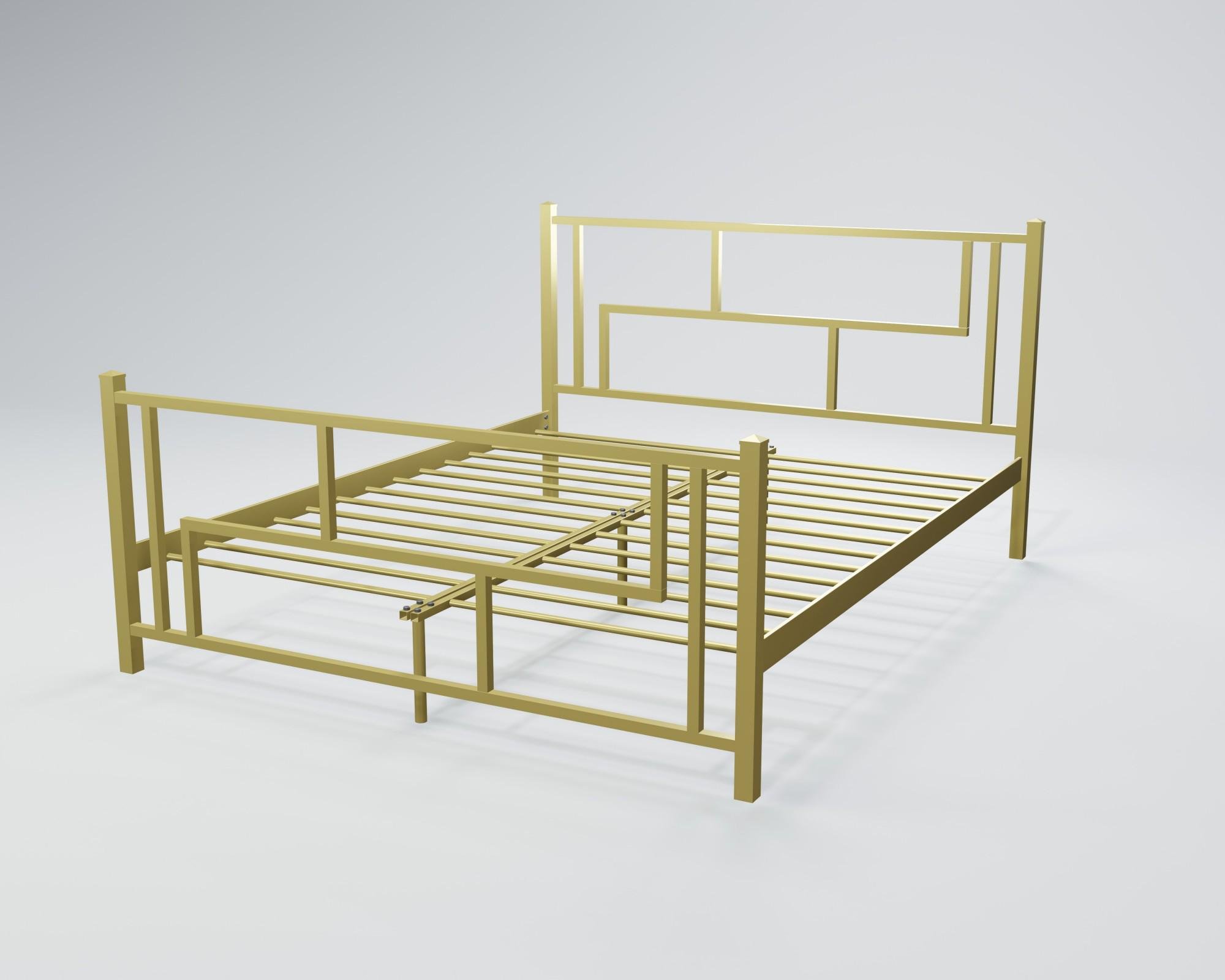 ᐉ Кровать двухспальная AmisDesign 120х190 Золотой