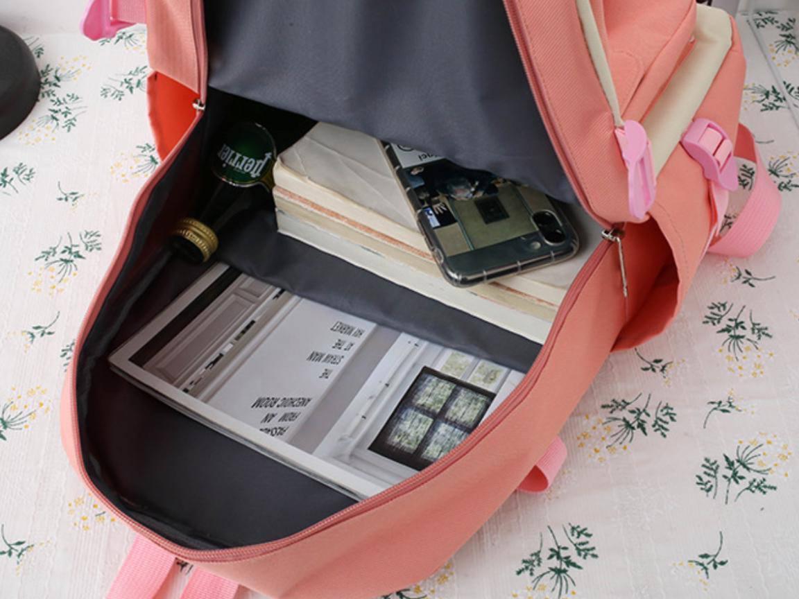 Комлект шкільний рюкзак/сумка/клатч/брелок Рожевий (27795672) - фото 9 Комлект шкільний рюкзак/сумка/клатч/брелок Рожевий (27795672) - фото 9