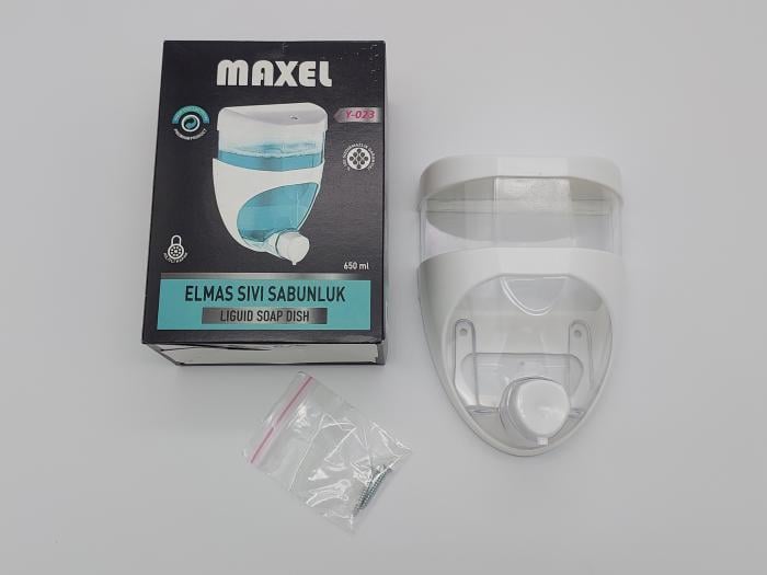 Дозатор для жидкого мыла Maxel Y-023 на стену пластиковый 18x12,5x6,5 см 650 мл (438594341)