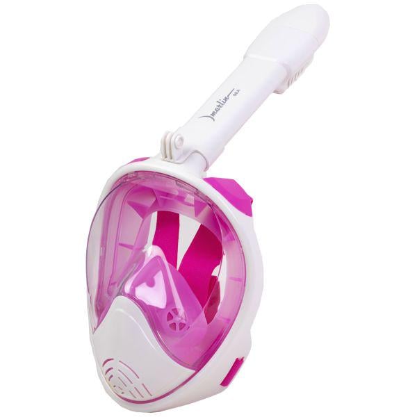 Маска для снорклинга полнолицевая Marlin SEA S/M White/Pink Маска для снорклинга полнолицевая Marlin SEA S/M White/Pink