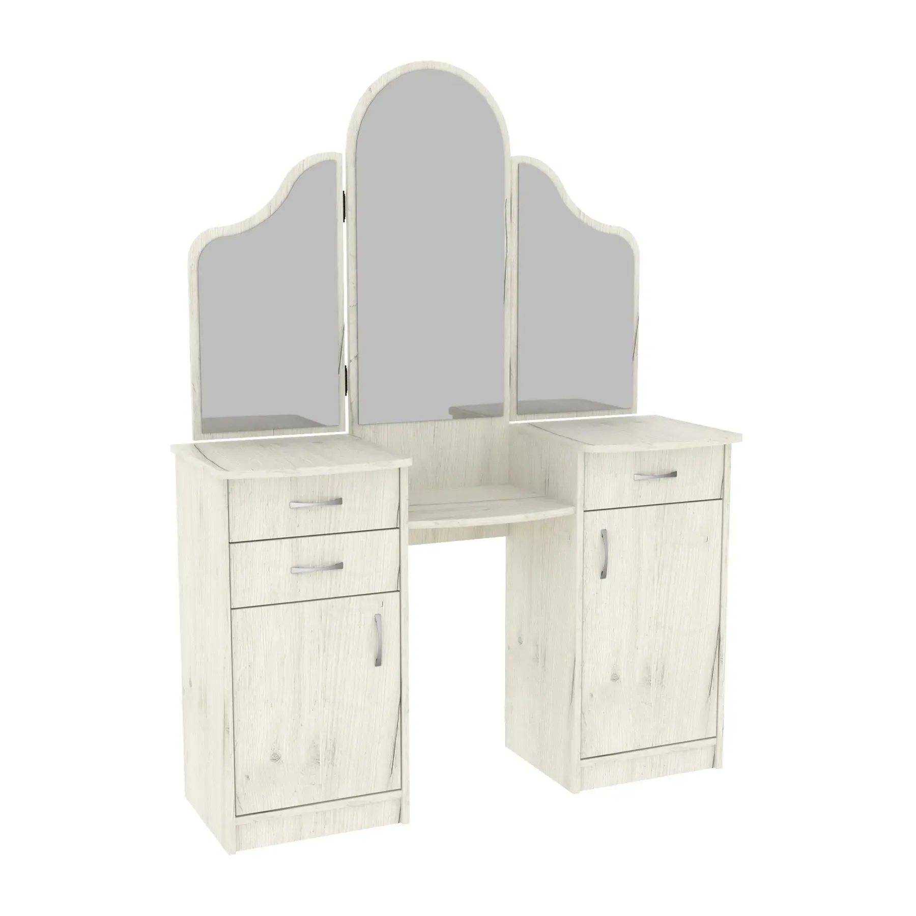 Стол туалетный Kontinent Diana 120х42х163 см Дуб Крафт Белый (53819220) - фото 1 Стол туалетный Kontinent Diana 120х42х163 см Дуб Крафт Белый (53819220) - фото 1