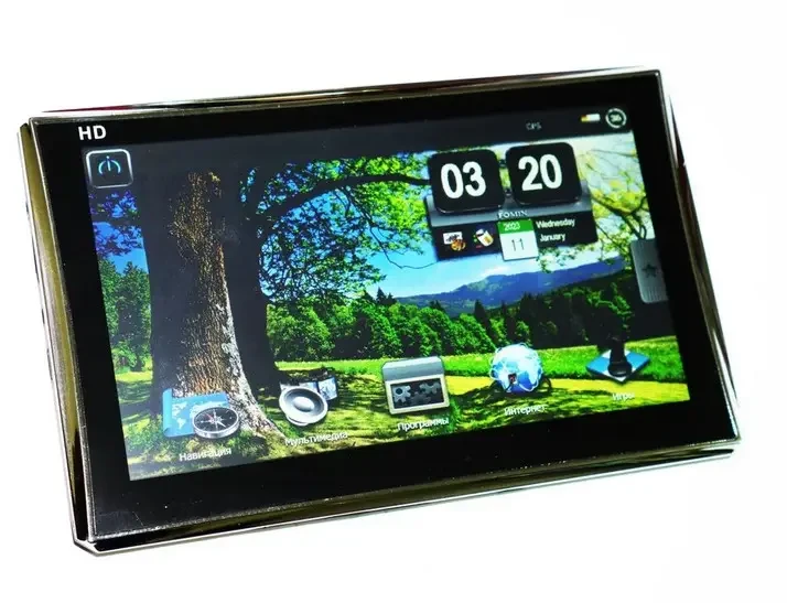 Автомобільний GPS-навігатор 7007 RAM 256 Mb 8gb 800MHz з ємнісним екраном 7" (4089)