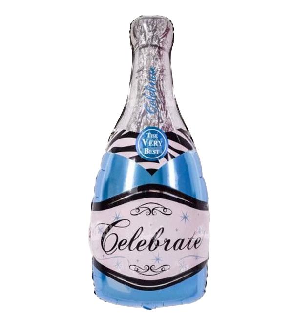 Воздушные шарики Бутылка 100x49 см Blue (514382)