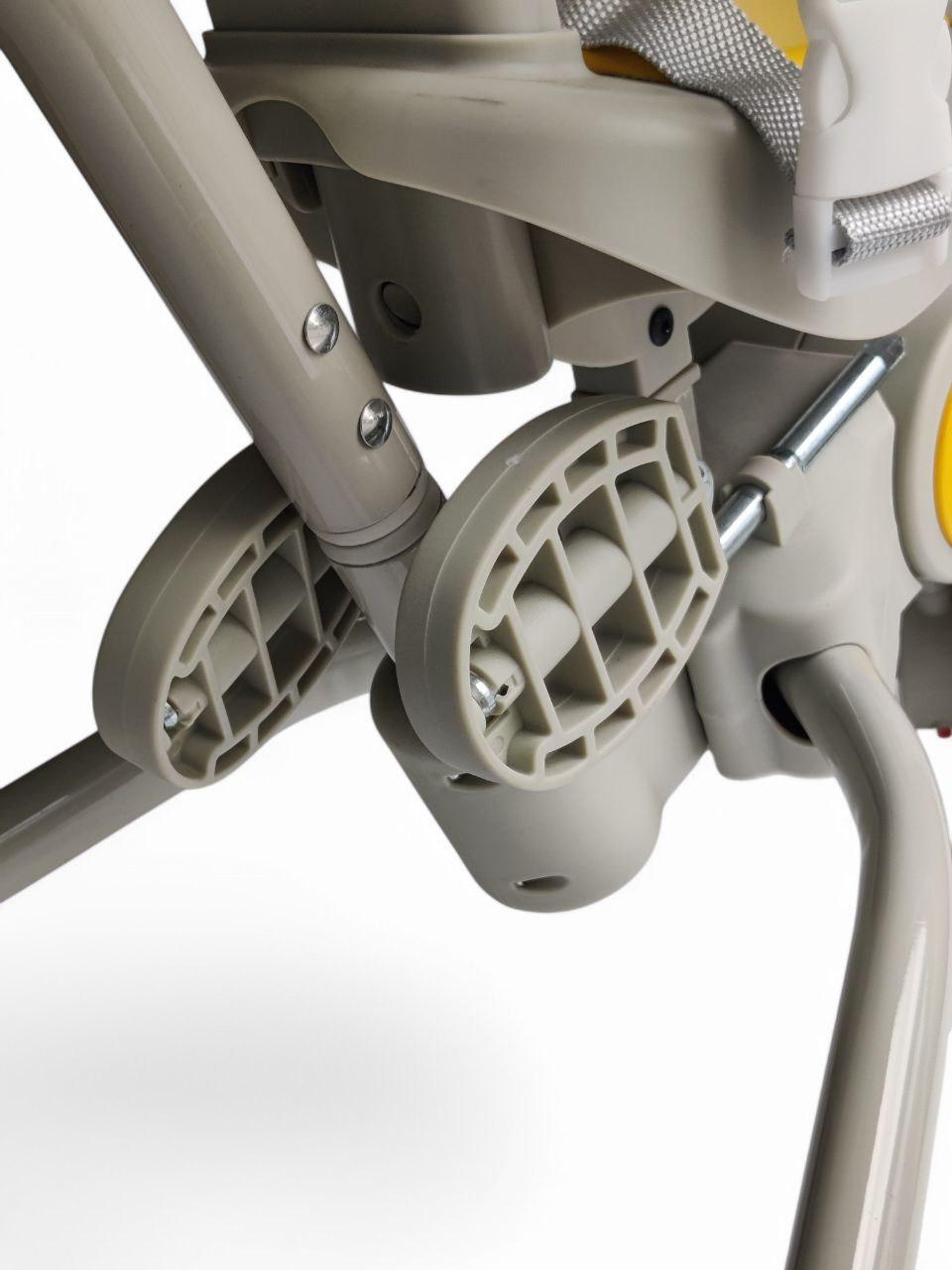 Дитячий велосипед з батьківською ручкою Mamma.Mia 105-2-1 триколісний складний до 60 кг Жовтий (105-2-1r-s) - фото 10