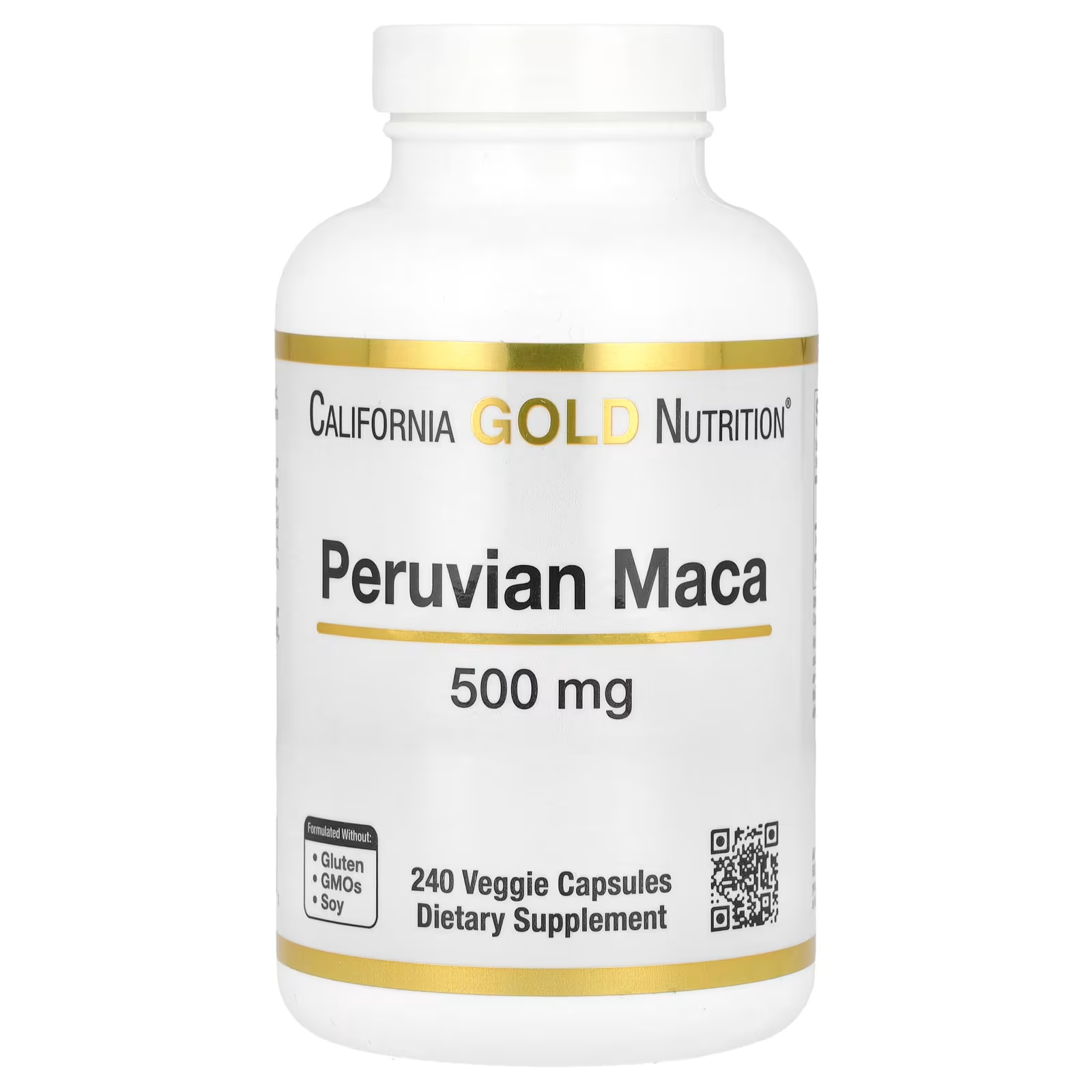 Мака перуанська California Gold Nutrition 500 мг 240 рослинних капсул
