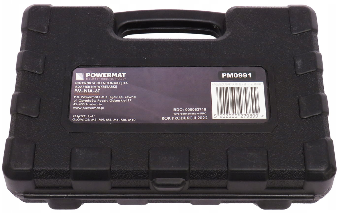 Заклепник на шурупокрут POWERMAT/Адаптер для заклепок 8 елементів (PM099112) - фото 7