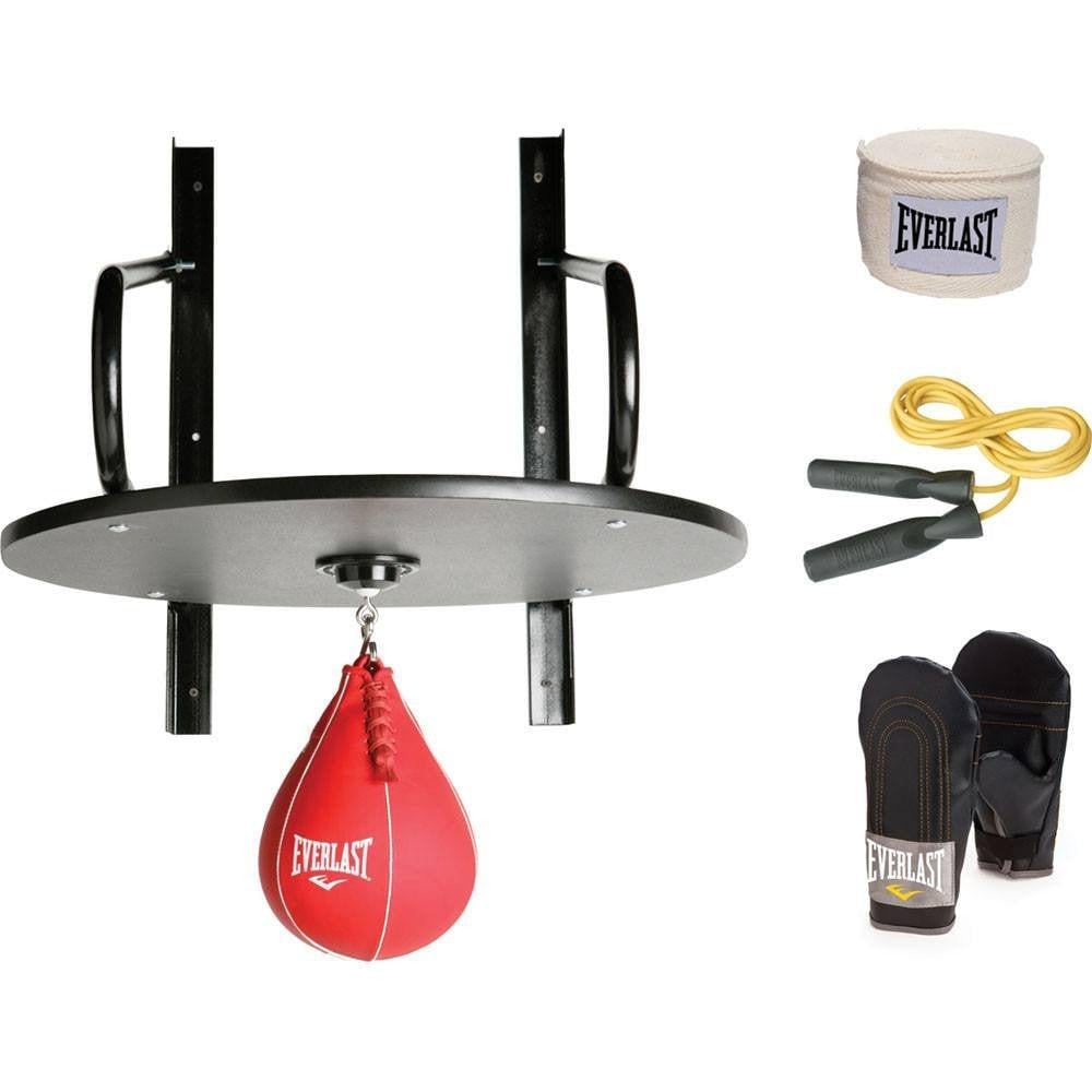 Боксерский набор Everlast SPEED BAG KIT Уни UNI Черный (833380-70-8) - фото 1