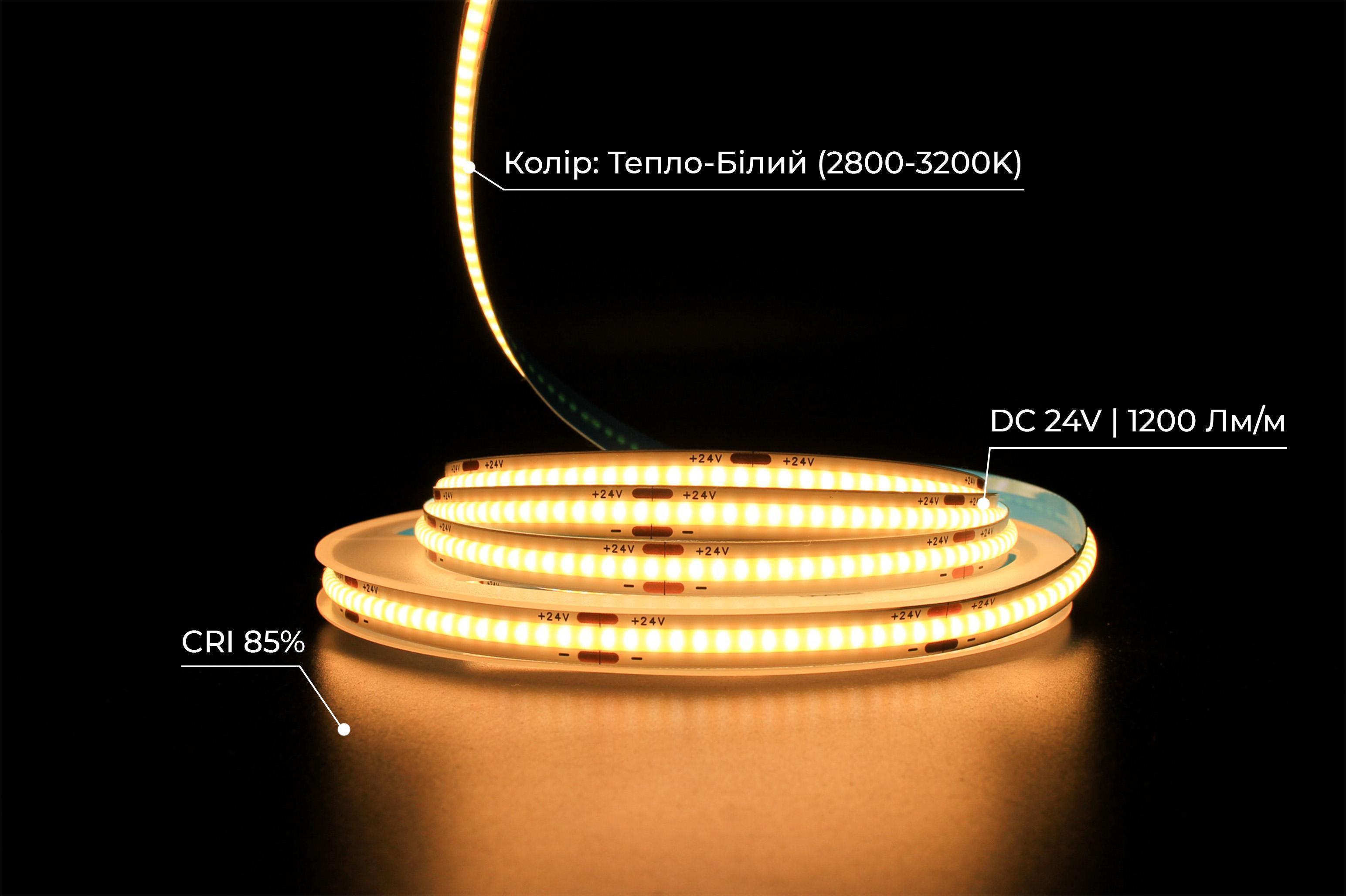 Светодиодная лента Prolum СОВ 320 LED IP20 Series-PRO 24V Теплый Белый (28522811) - фото 4 Светодиодная лента Prolum СОВ 320 LED IP20 Series-PRO 24V Теплый Белый (28522811) - фото 4